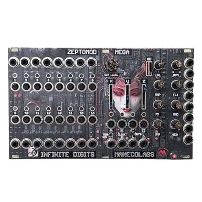 Front view of Maneco Labs Zeptomod Mega Module on white background