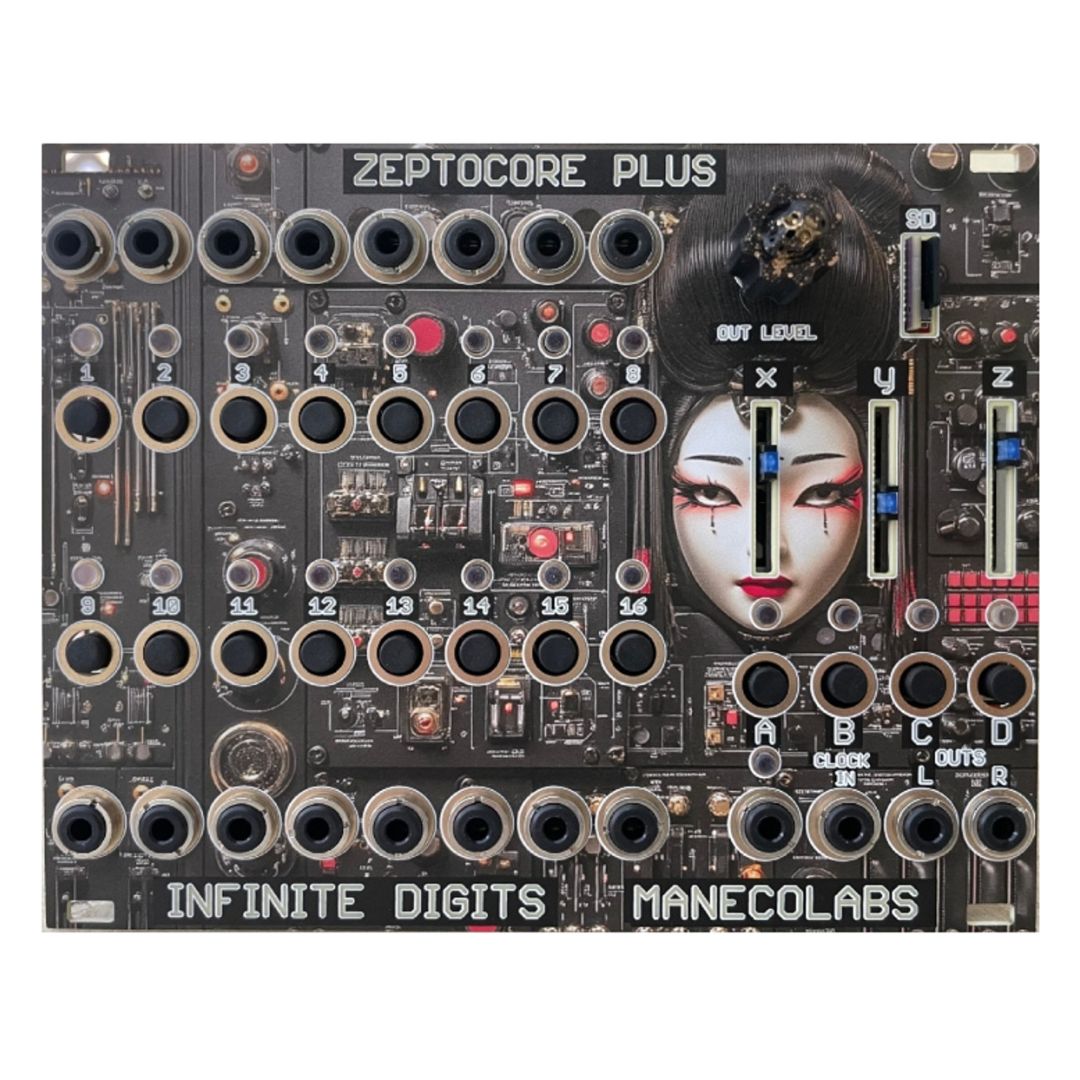 Front view of Maneco Labs Zeptomod Plus Module on white background