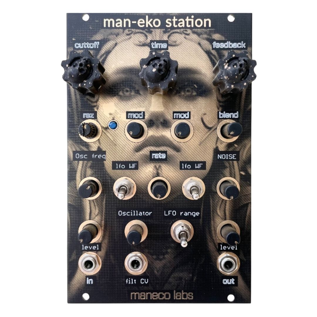 Front view of Maneco Labs man-eko station Module on white background