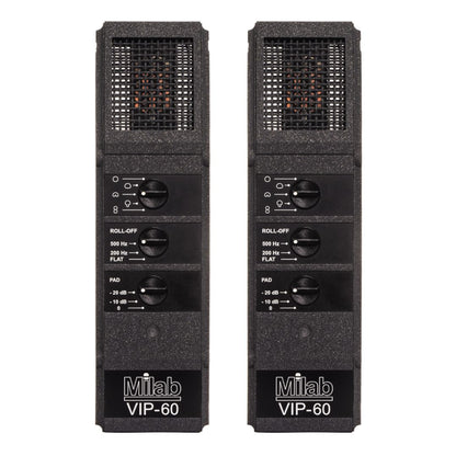 Front view of Milab VIP-60 Matched Pair on white background