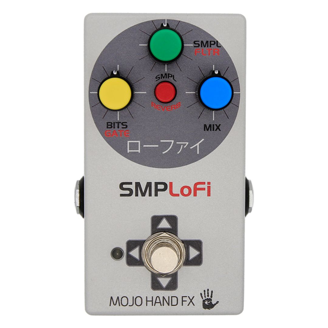 Front view of Mojo Hand FX SMPLoFi Retro Degrader Pedal on white background