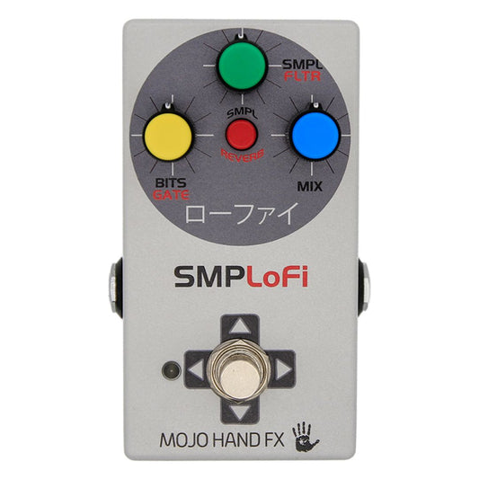 Front view of Mojo Hand FX SMPLoFi Retro Degrader Pedal on white background