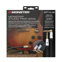 Monster SP2000-I-21AWW Studio Pro 2000 Instrument Cable - 21 foot