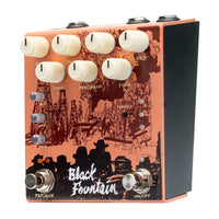 OBNE Black Fountain Pedal V4 Terracotta Left Angle