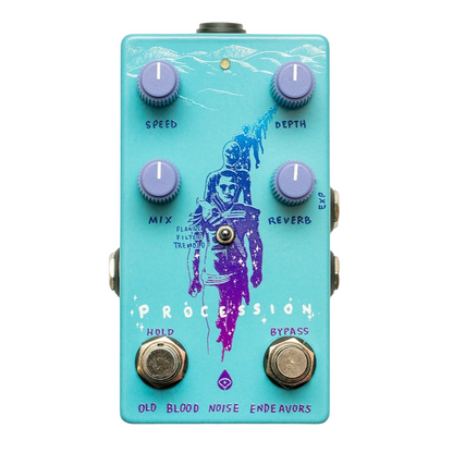 OBNE Blue Procession Sci Fi Reverb Pedal