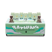 Bottom view of Old Blood Noise Bathing Delay Algae on a White Background