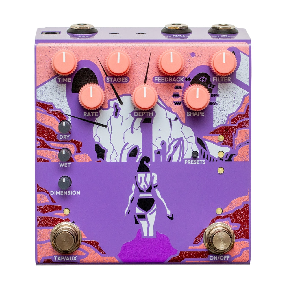 Old Blood Noise Bathing Delay Orchid Front on a White Background