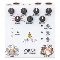 Front view of OBNE Parting Glitch Device Pedal Basic on white background