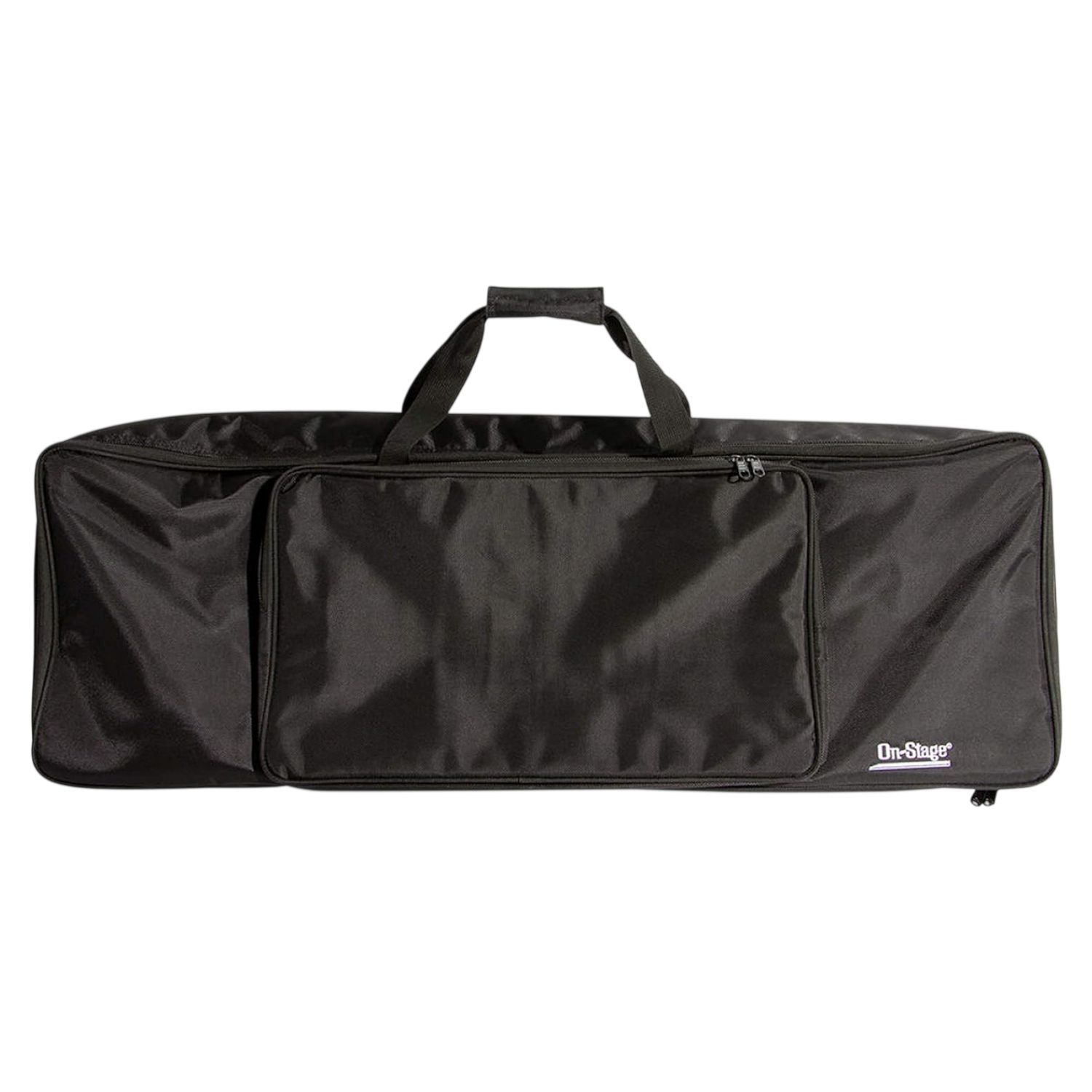 Front view of On-Stage 61-Key Keyboard Bag on white background