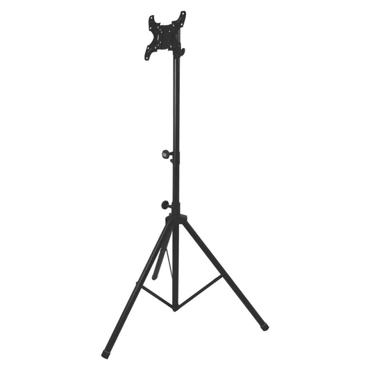 Angled front view of On-Stage Air-Lift Flat Screen Mounting System on white background