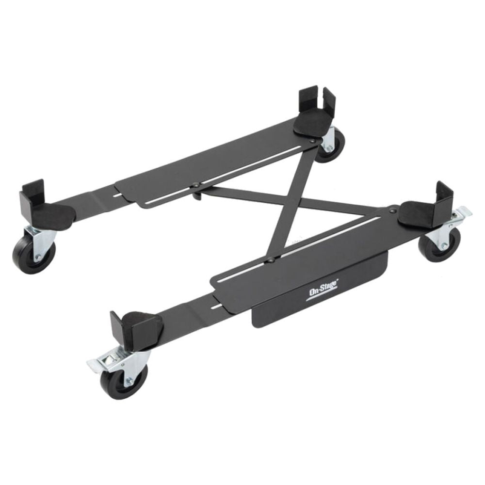 Angled view of On-Stage Amp Glider on white background