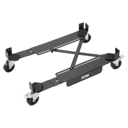 Angled view of On-Stage Amp Glider on white background