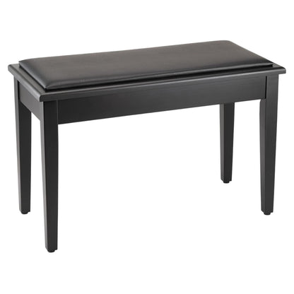 Angled view of On-Stage Deluxe Keyboard/Piano Bench on white background