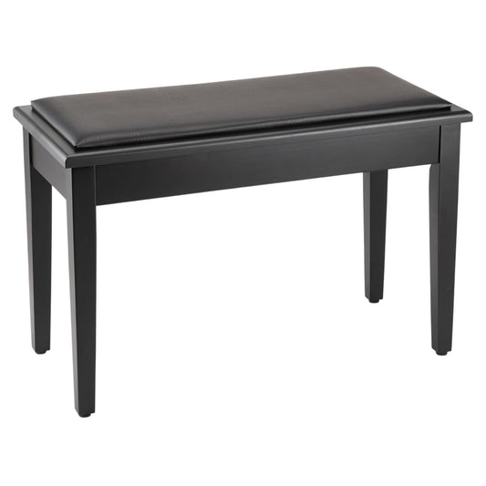 Angled view of On-Stage Deluxe Keyboard/Piano Bench on white background