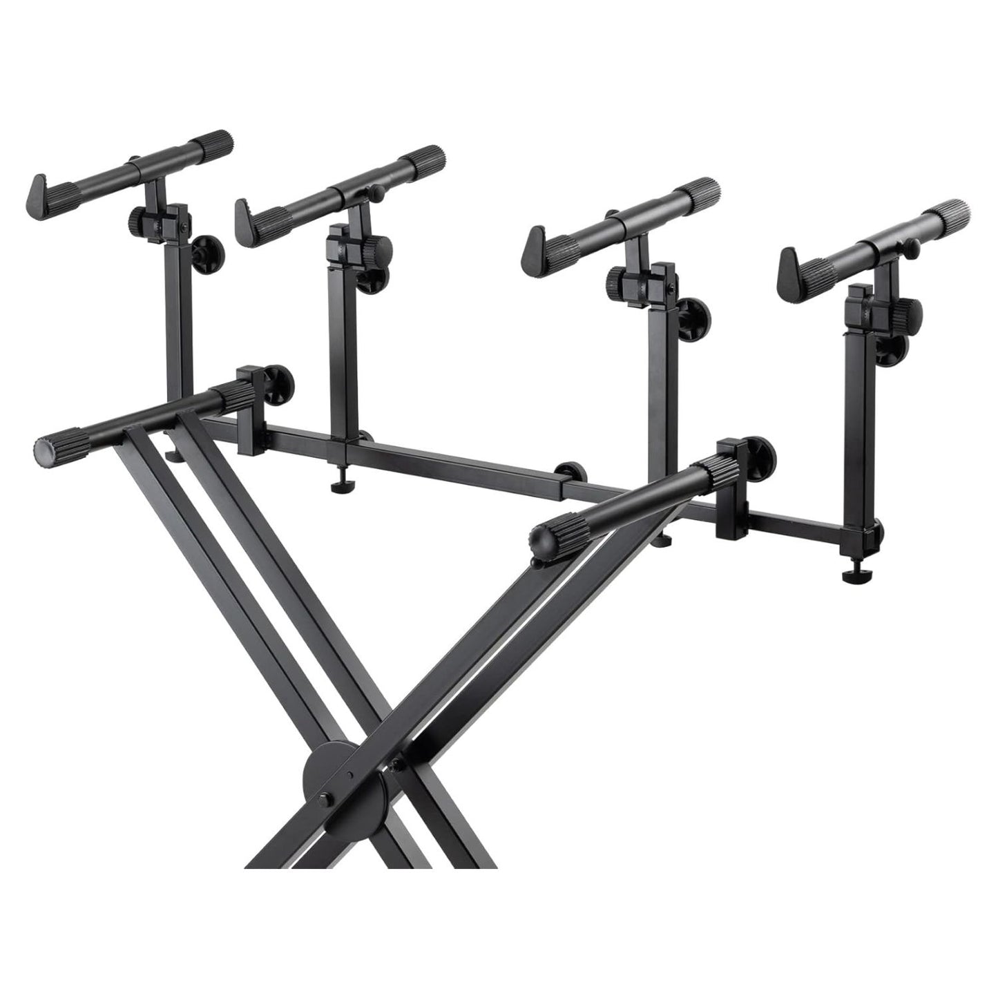 Angled view of On-Stage Deluxe Keyboard Tier on white background