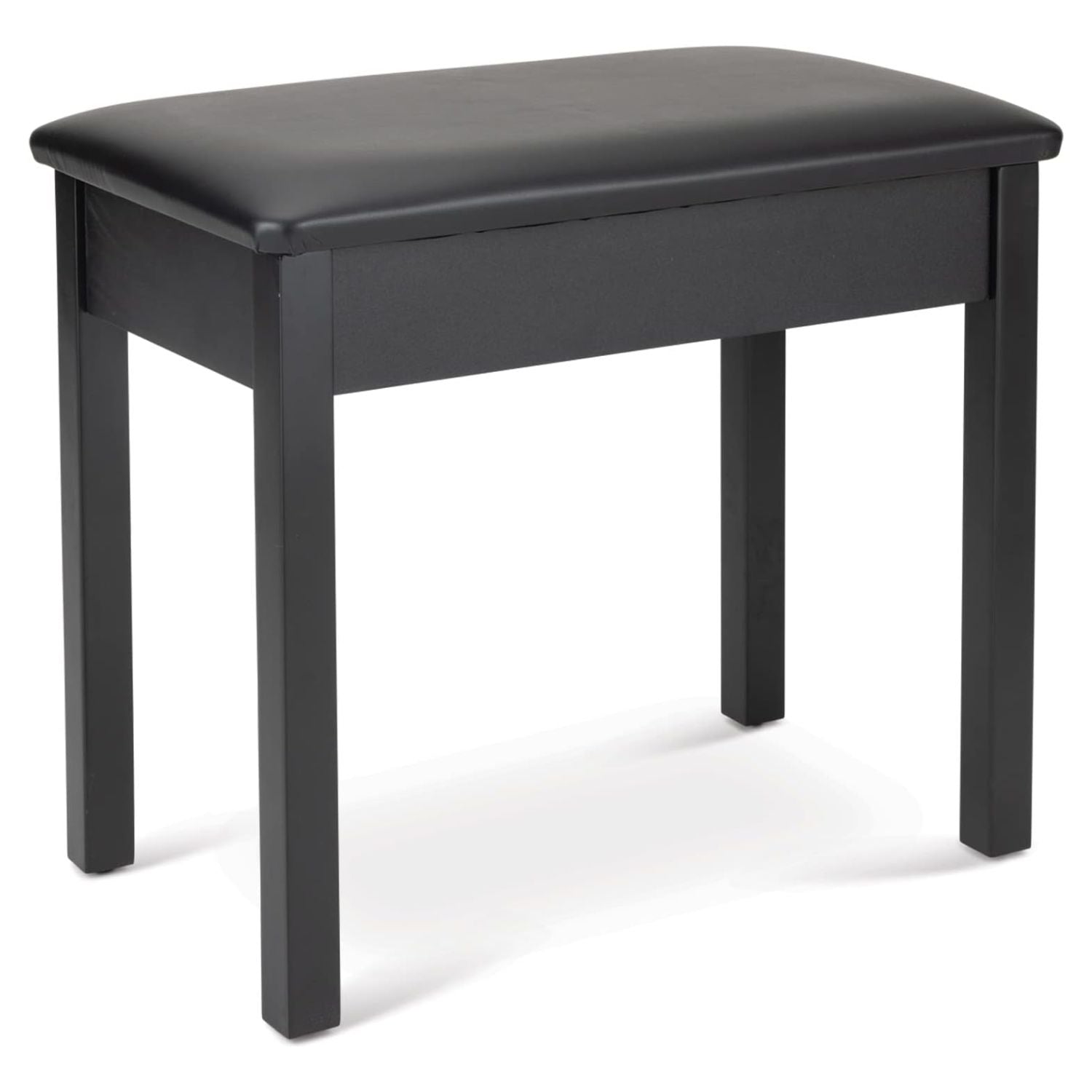 Angled view of On-Stage Flip-Top Keyboard/Piano Bench on white background