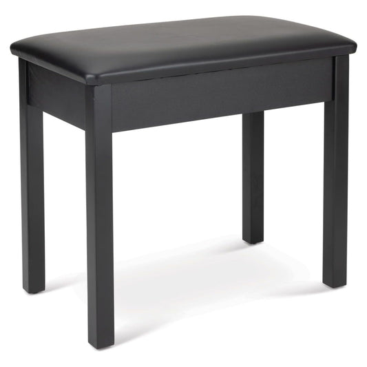 Angled view of On-Stage Flip-Top Keyboard/Piano Bench on white background