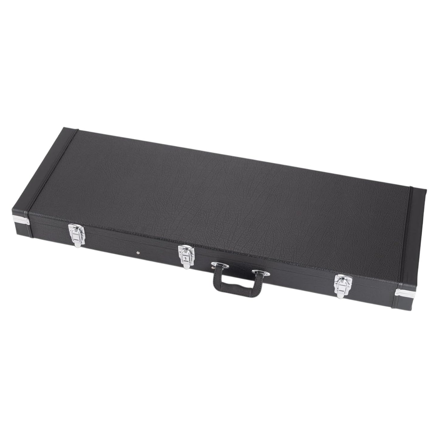 Angled view of On-Stage GCE6000B Hardshell Electric Guitar Case on white background