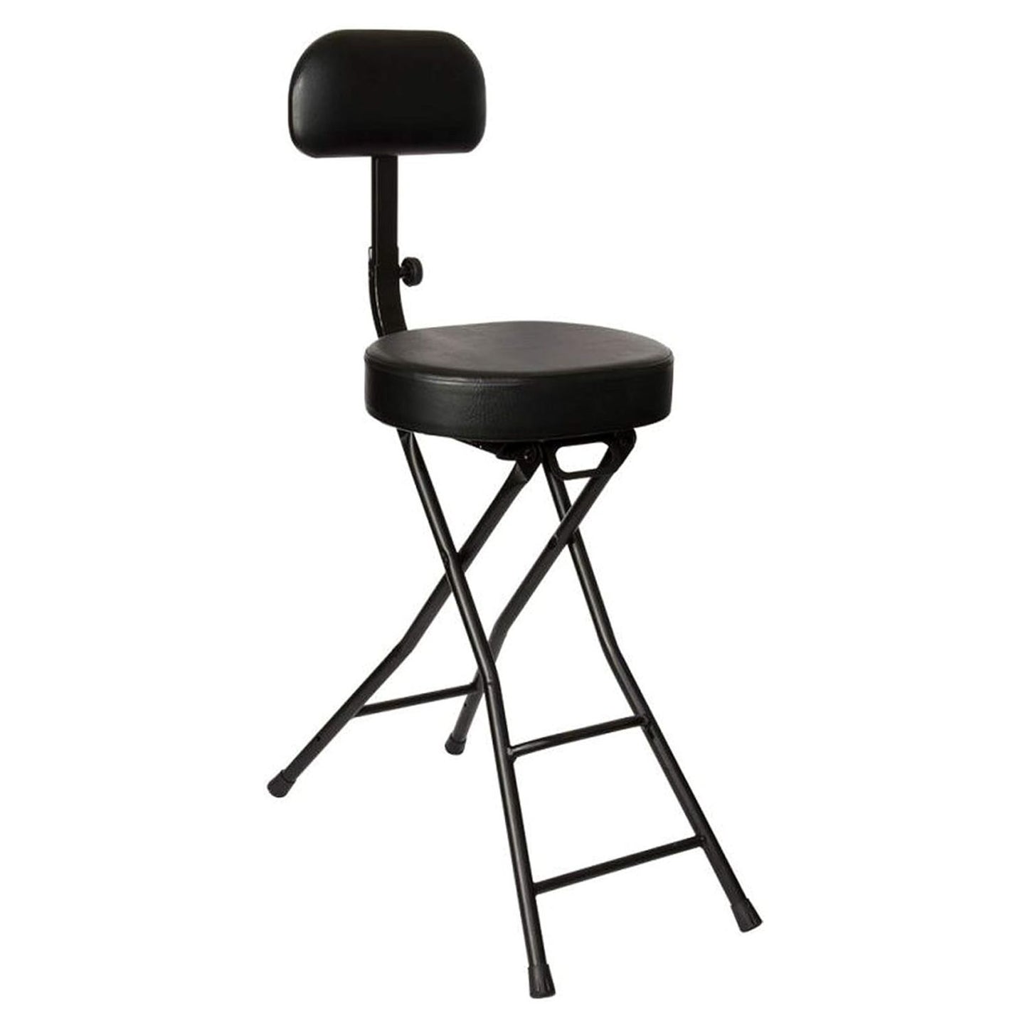 Angled front view of On-Stage Guitar Stool w/ Hanger on white background