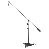 Angled view of On-Stage Hex-Base Studio Boom Mic Stand on white background