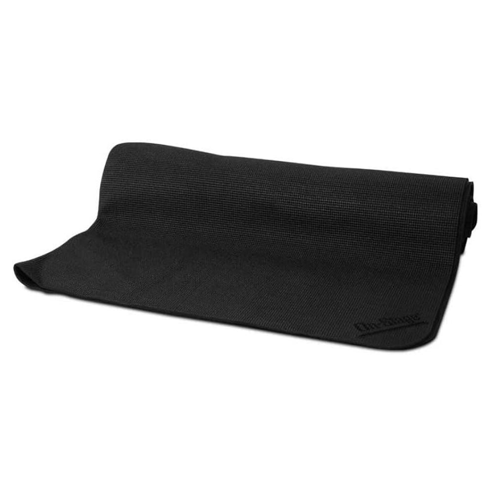 Slightly unrolled view of On-Stage Large Drum Mat on white background