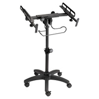 Angled view of On-Stage Mobile Mixer/Controller Stand on white background