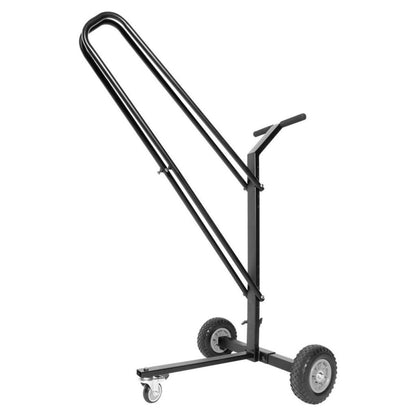 Angled view of On-Stage Music Stand Cart on white background