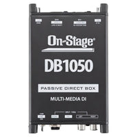 Front view of On-Stage Passive Multimedia DI Box on white background