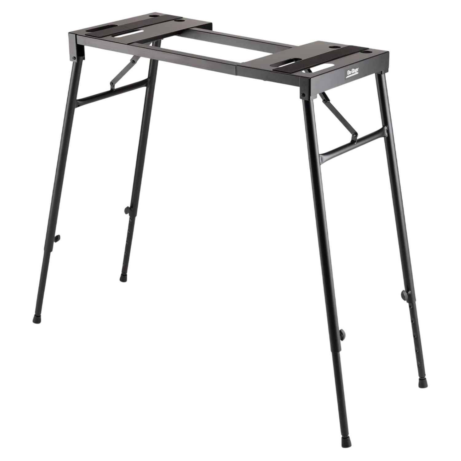 Angled front view of On-Stage Platform-Style Keyboard Stand on white background
