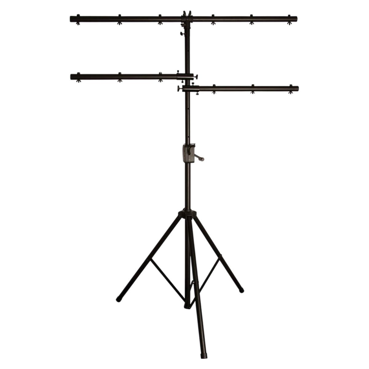 Front view of On-Stage Power Crank-Up Lighting Stand on white background
