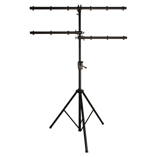 Front view of On-Stage Power Crank-Up Lighting Stand on white background