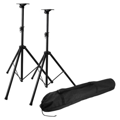 Inclusions of On-Stage Professional Speaker Stand Pack on white background
