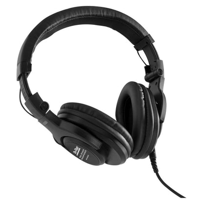 Angled view of On-Stage Professional Studio Headphones on white background