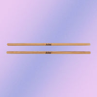 Front view of On-Stage TMP-HWTS1 Timbale Sticks on purple background