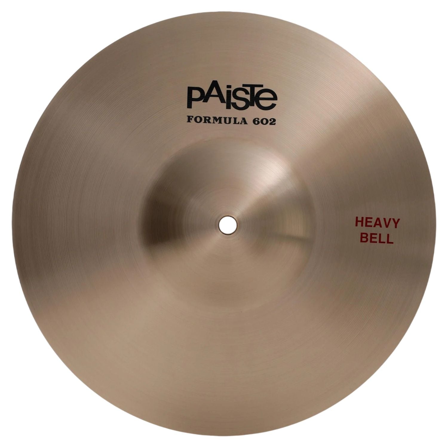 Front view of Paiste 13" Formula 602 Heavy Bell on white background