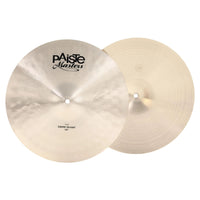Front view of Paiste 14" Masters Dark Hi-Hats on white background