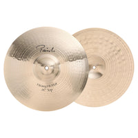 Front view of Paiste 14" Signature Heavy Hi-Hats on white background