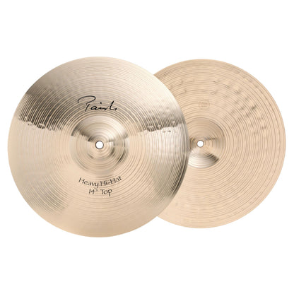 Front view of Paiste 14" Signature Heavy Hi-Hats on white background