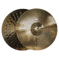 Front view of Paiste 14" Signature Medium Hi-Hats on white background