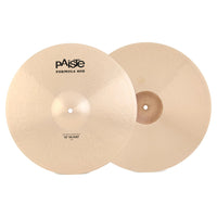 Front view of Paiste 15" Formula 602 Modern Essentials Hi-Hats on white background