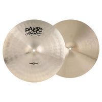 Front view of Paiste 15" Masters Dark Hi-Hats on white background