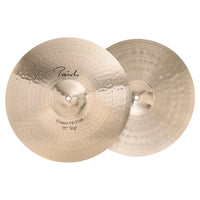 Front view of Paiste 15" Signature Power Hi-Hats on white background