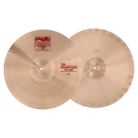 Front view of Paiste 17" 2002 Sound Edge Hi-Hats on white background
