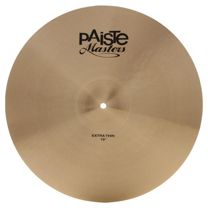 Front view of Paiste 19" Masters Extra Thin Cymbal on white background