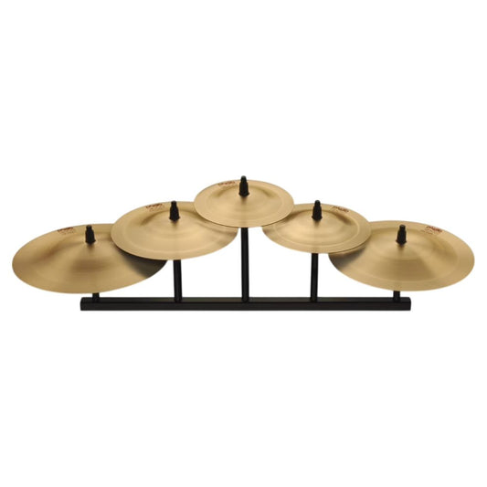 Front view of Paiste 2002 Cup Chime 5 Pc Set #1,2,4,6,7 on white background
