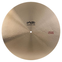 Front view of Paiste 20" Formula 602 Medium Flatride Cymbal on white background