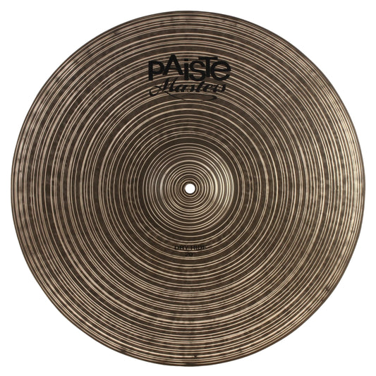 Front view of Paiste 20" Masters Dry Ride Cymbal on white background