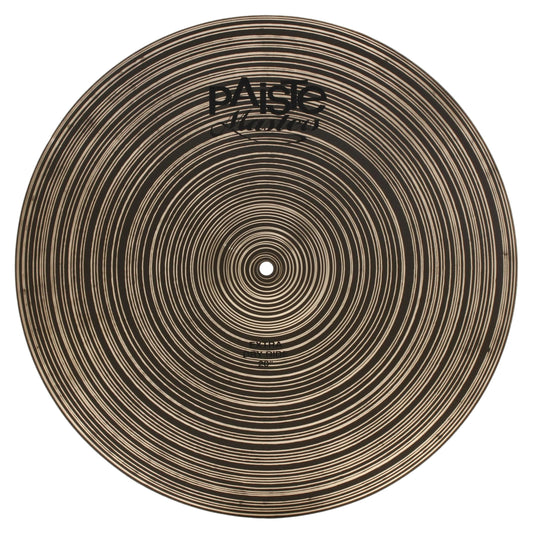 Front view of Paiste 20" Masters Extra Dry Ride Cymbal on white background
