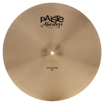 Front view of Paiste 20" Masters Extra Thin Cymbal on white background