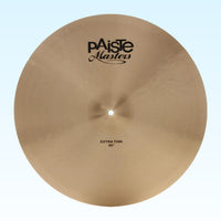 Front view of Paiste 20" Masters Extra Thin Cymbal on blue background